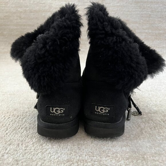 Ugg Boho Black Mini Boots 7 - Picture 5 of 9